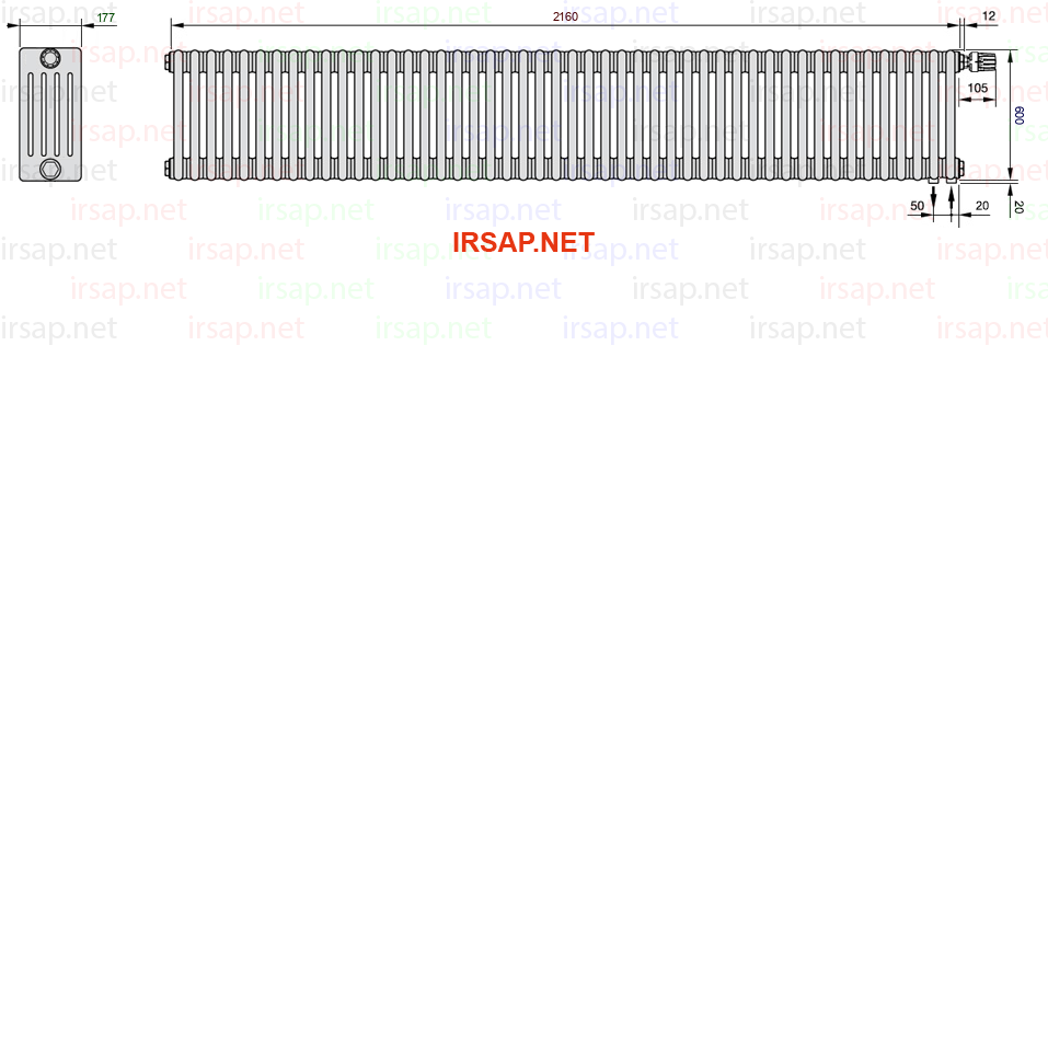 Радиатор IRSAP Tesi 50600/48 T25 CL 01